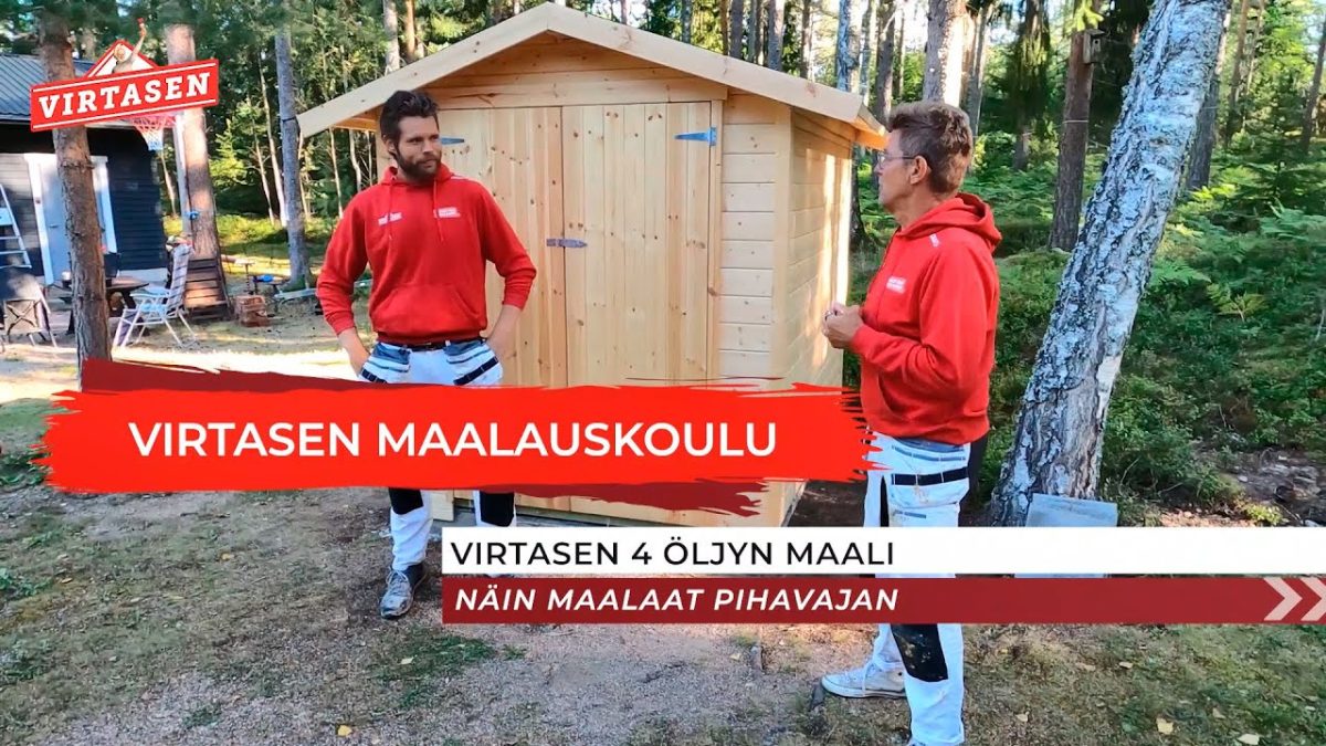 Syyskesä ja vajan maalaminen
